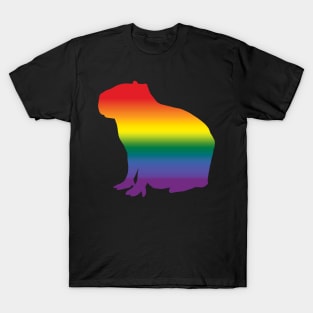 Capybara Rainbow Gradient Pride T-Shirt